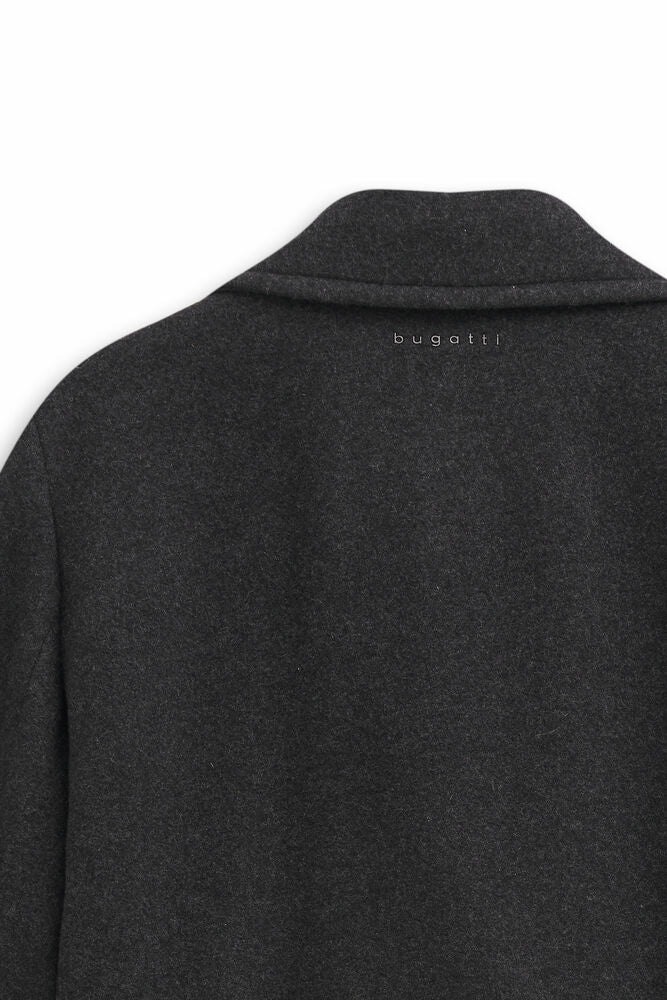 Bugatti Charcoal Wool Coat