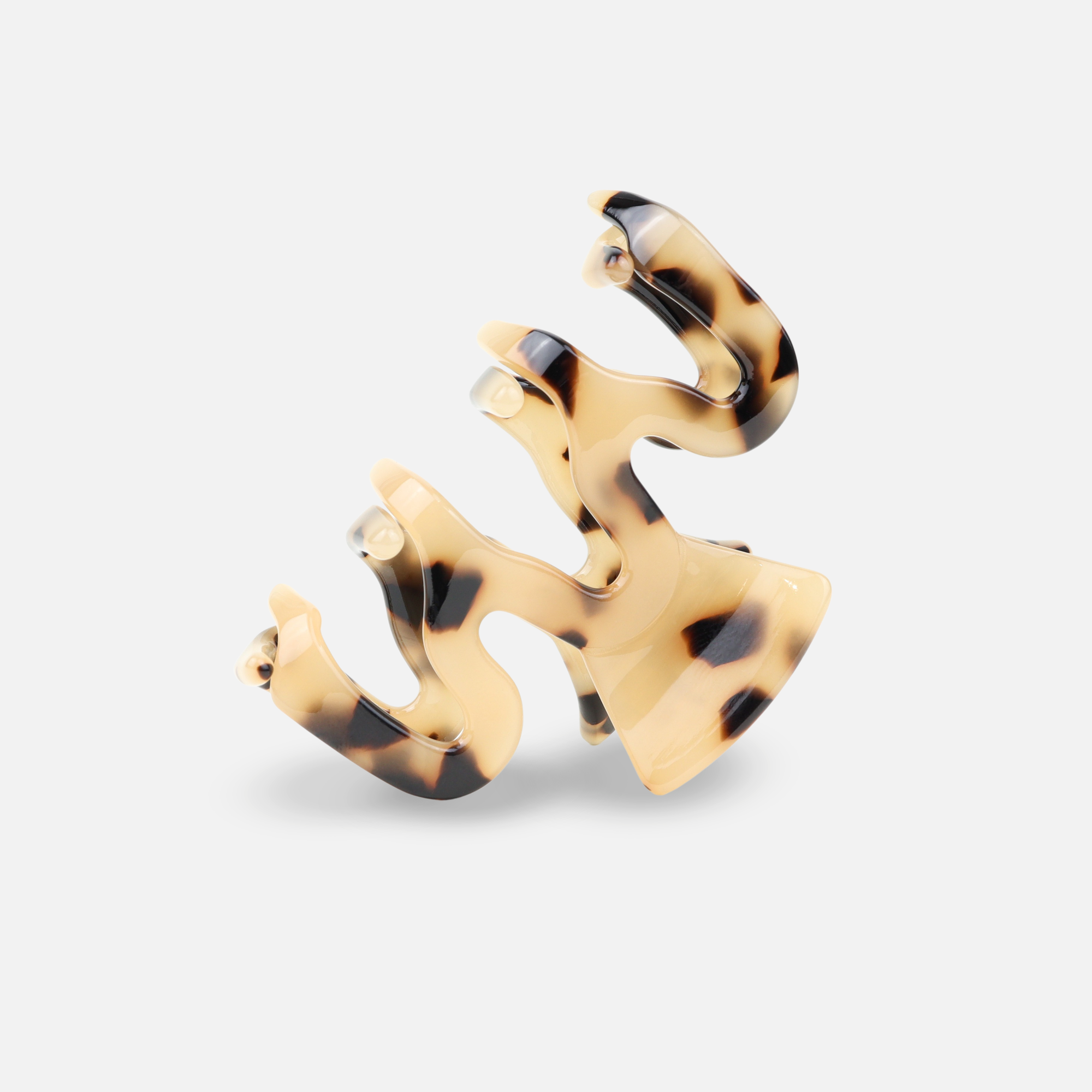 Sasstie Hair Clip - Wave Cheetah