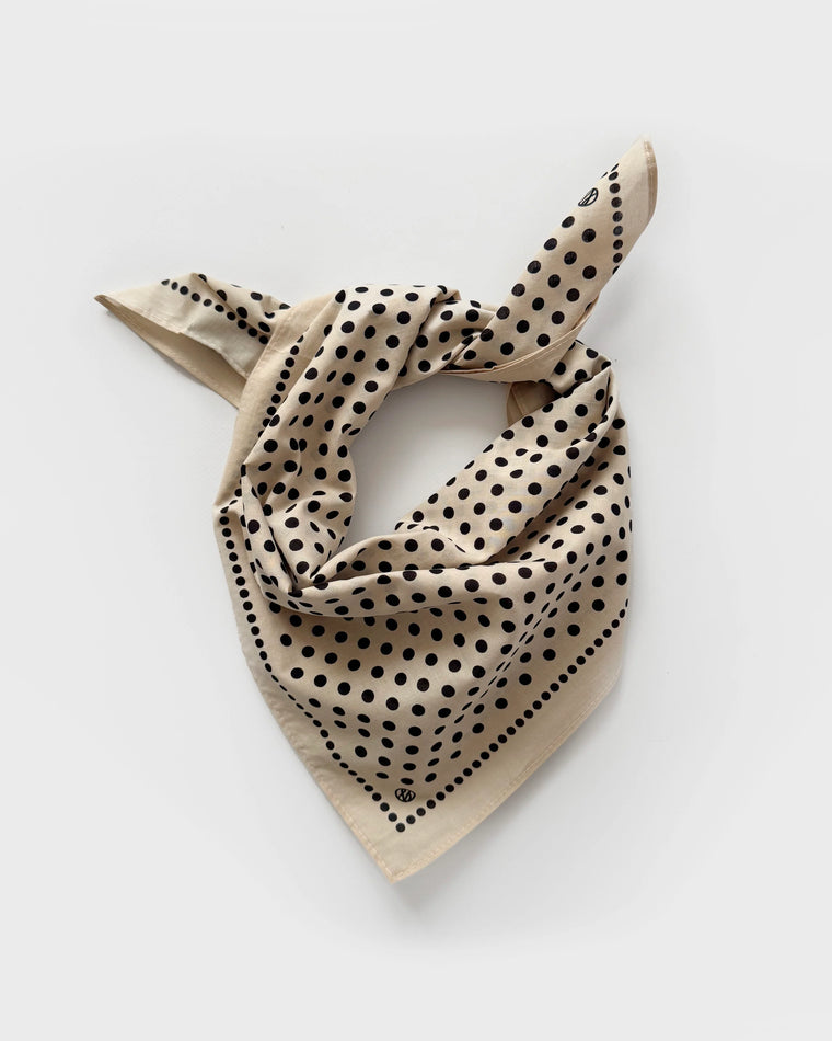 Lescarf Polka Dot Cotton Scarf 
