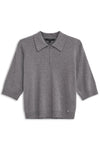 Bugatti Zip knit sweater grey