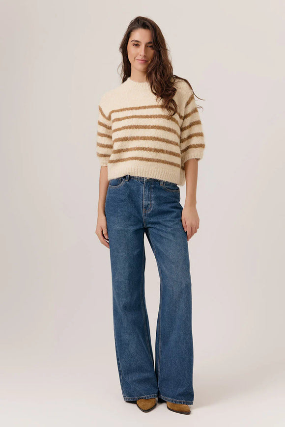 Artlove Dado Sweater Beige stripe