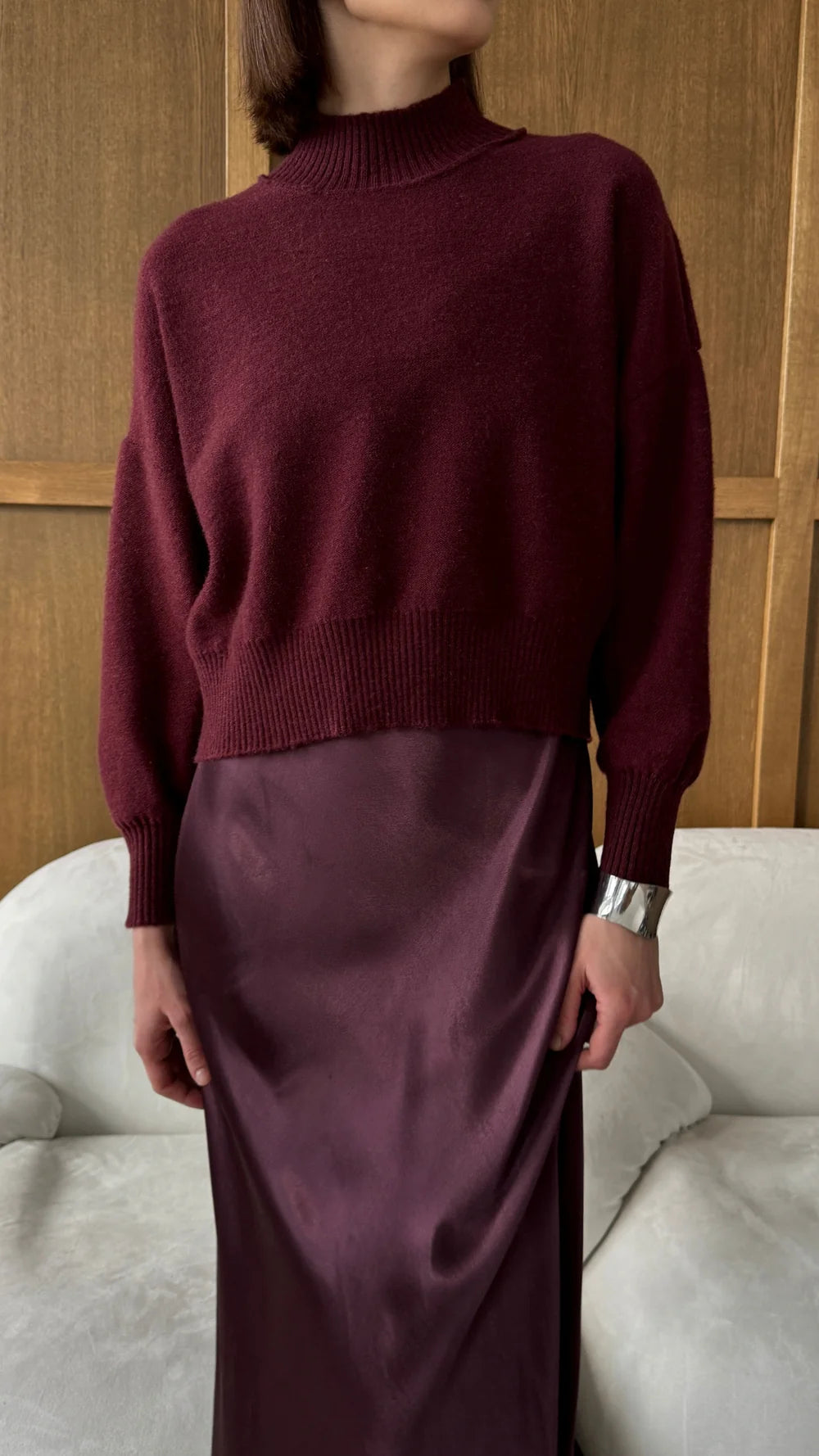 Charli Lottie Sweater Burgundy