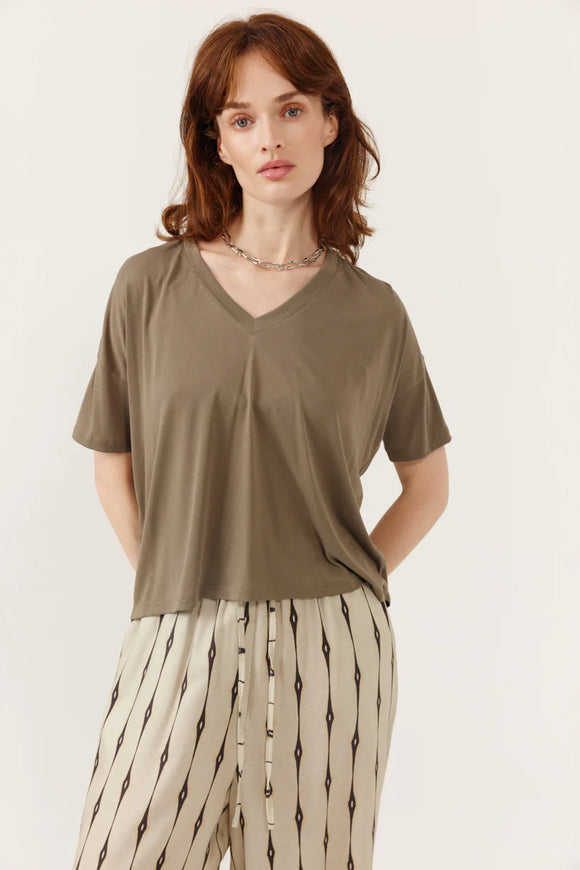 Francesca T-shirt Khaki 