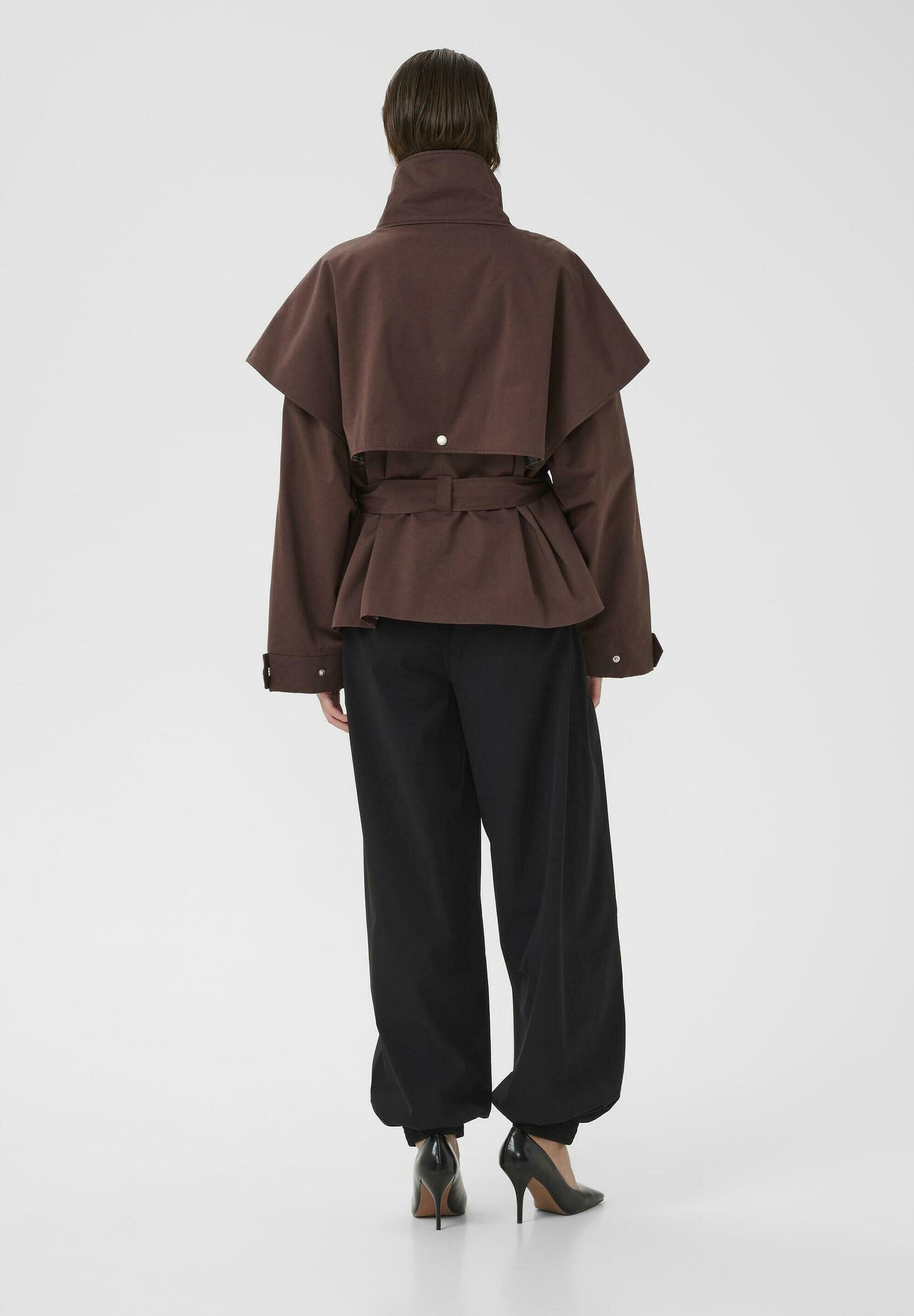 K by S Dana Trench Chocolate