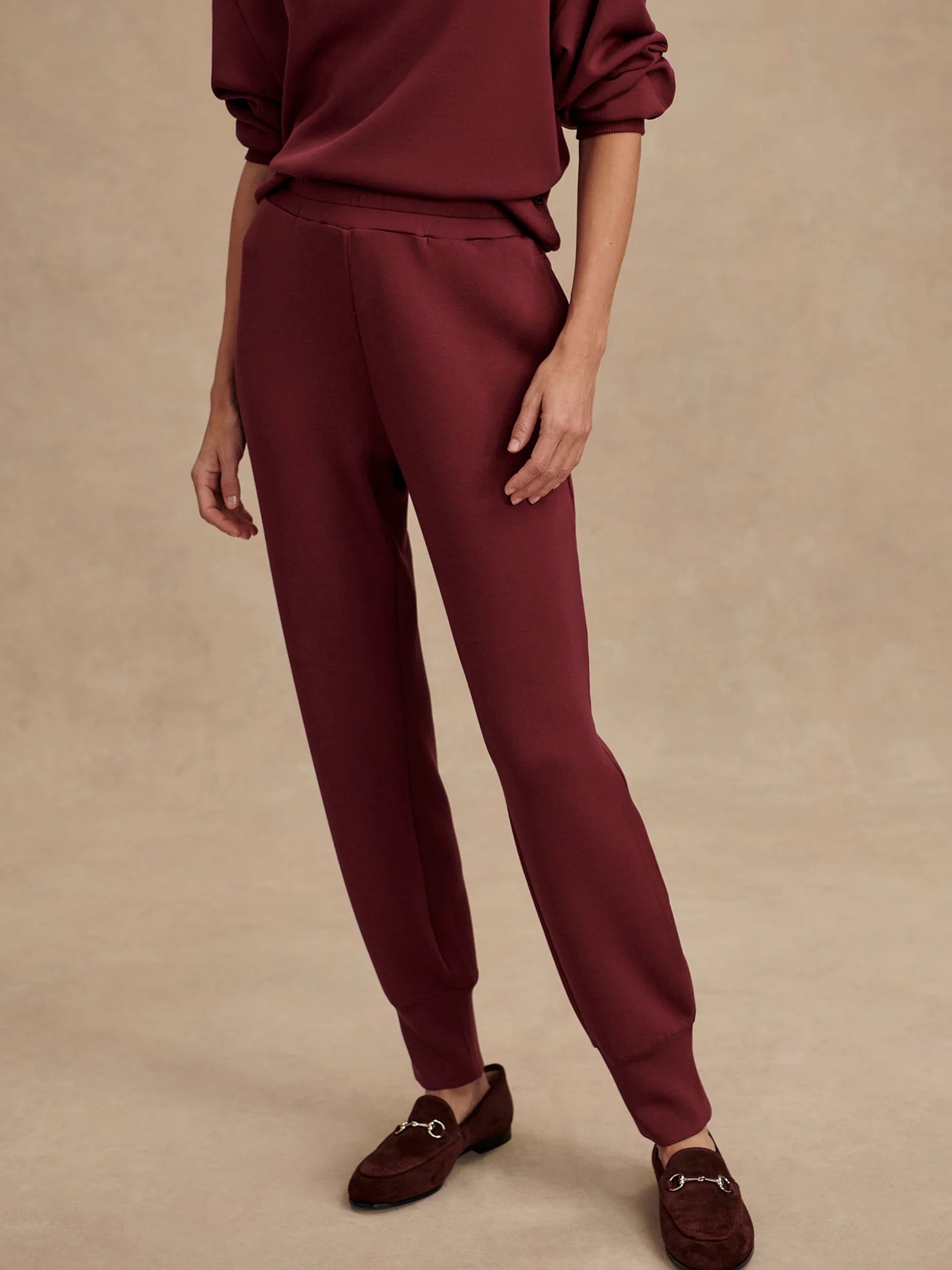 The Slim Cuff Pant New Maroon 27.5"