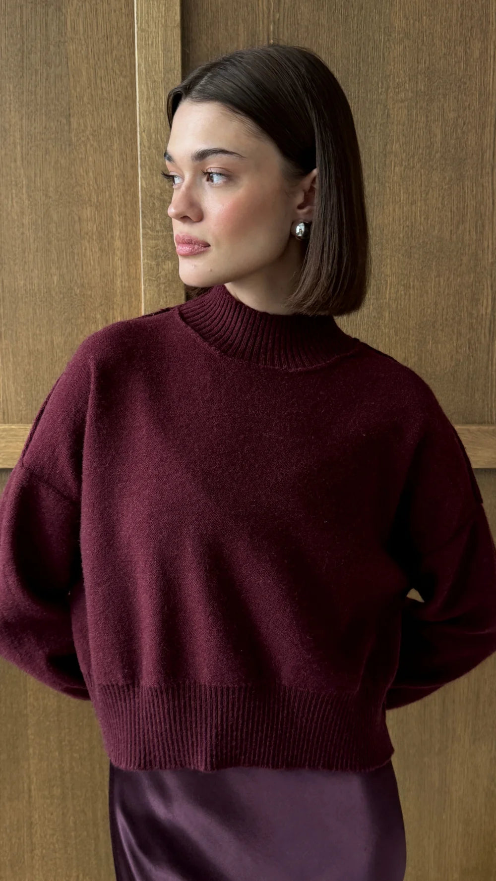 Charli Lottie Sweater Burgundy