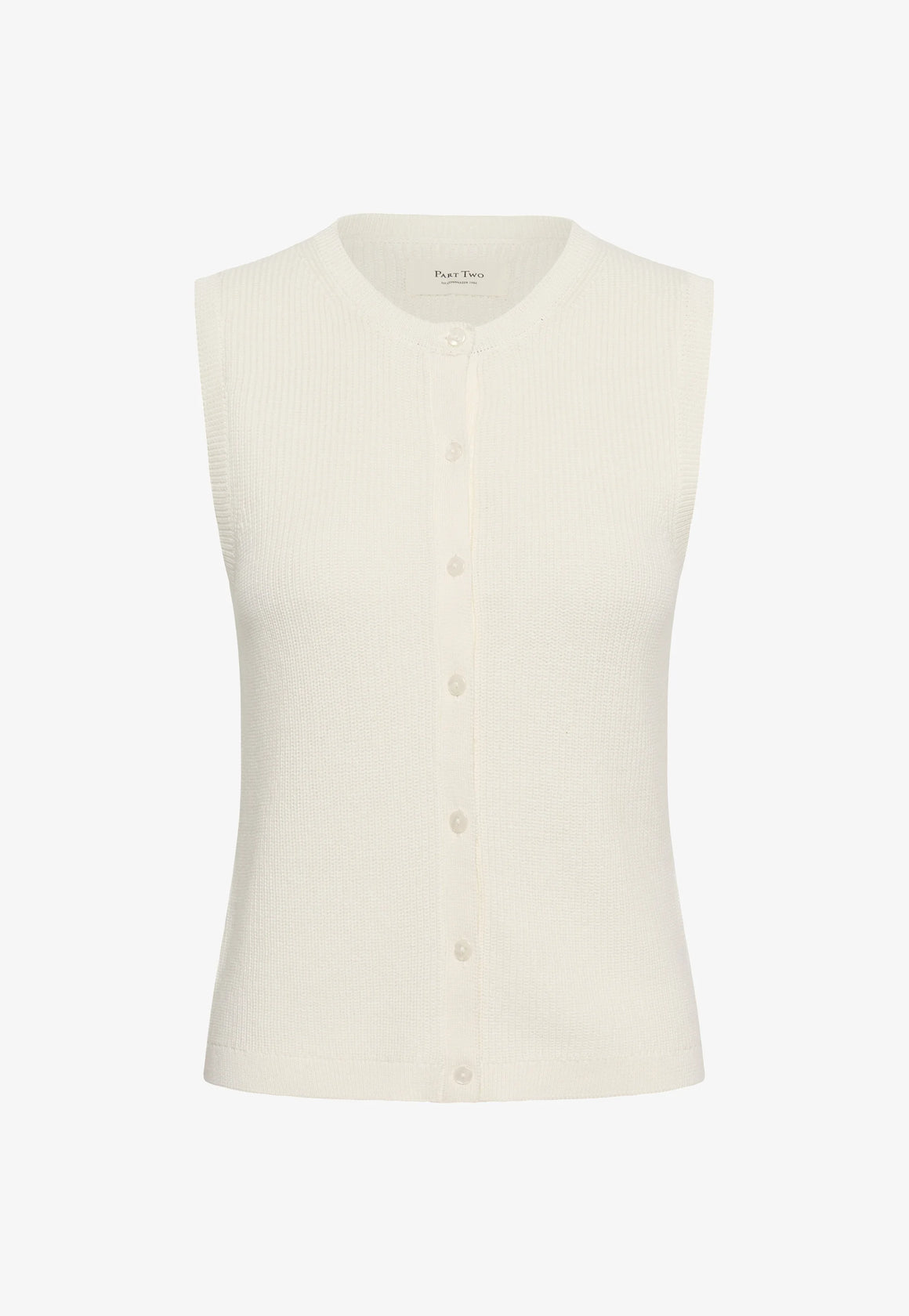 Gemma Knit Waistcoat Whisper White