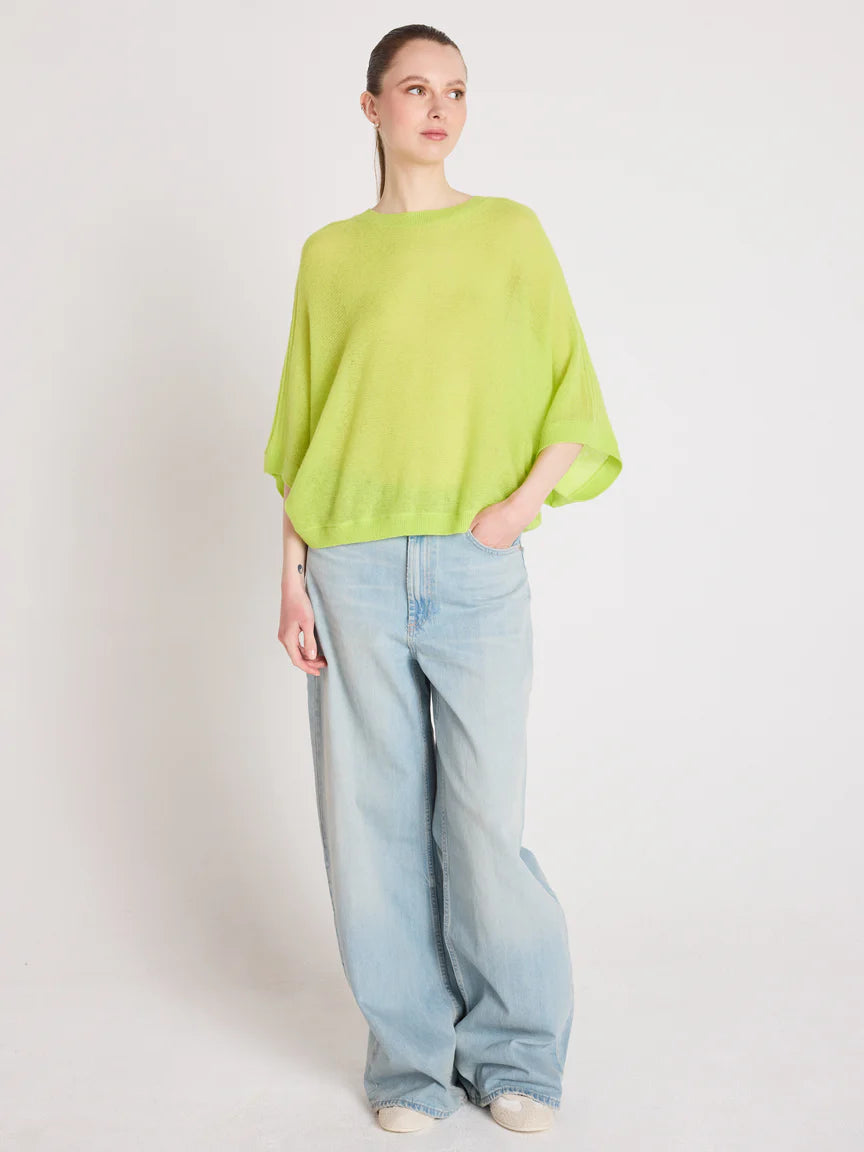 Benedicta Sweater Lime Neon