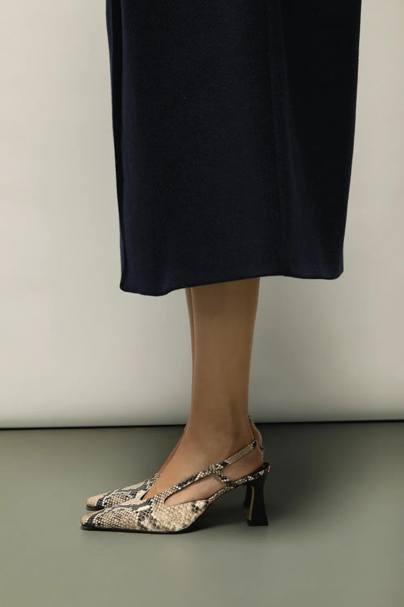 Augusta Rose Snake Print Heels