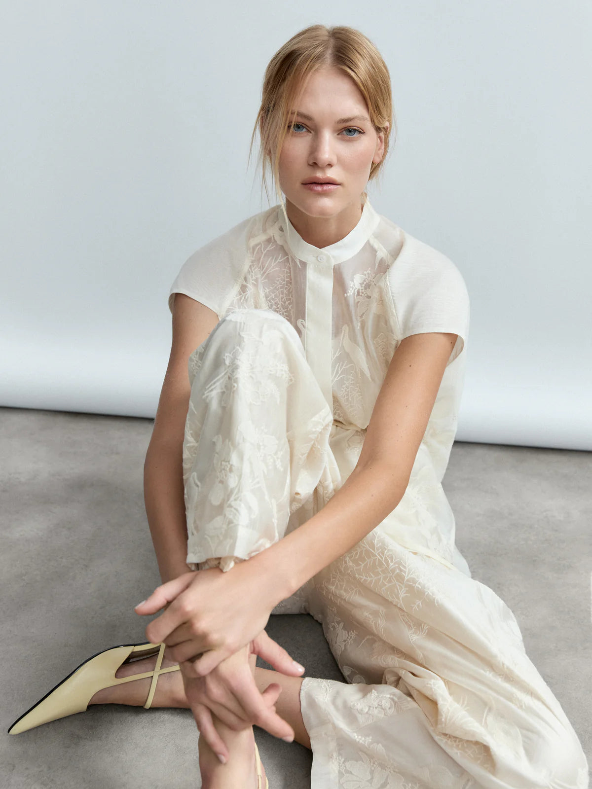 Psophia Trousers Ivory 2704