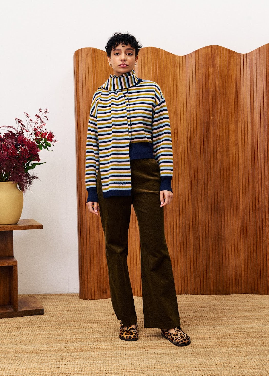FRNCH Tonkinois Cardigan & Scarf
