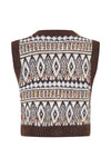 Lollys Laundry Francesca Vest Dark Mokka