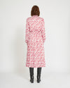 Silvian Heach Pink and Red Polka Dot Dress