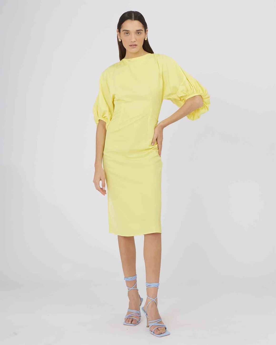 Silvan Heach Yellow Safety Dress