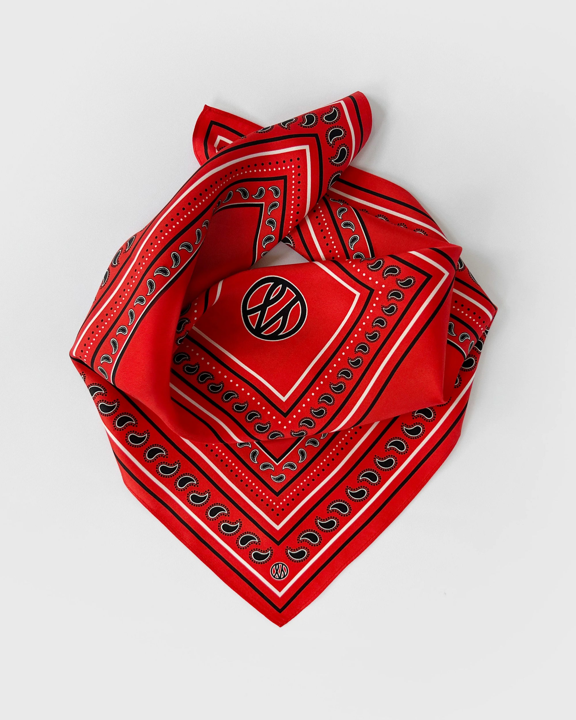 Lescarf Paisley Red Scarf