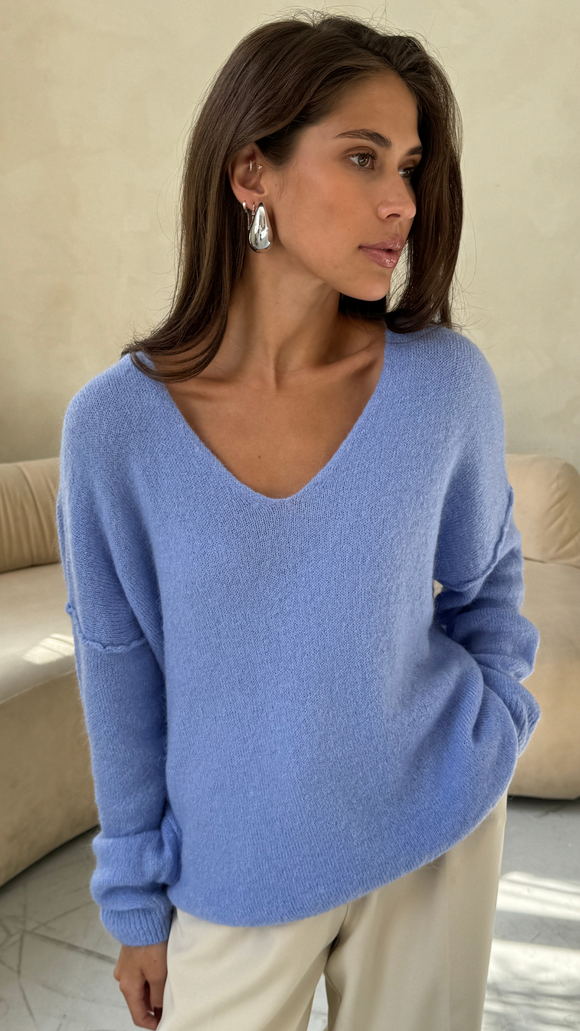 Charli London Hailey Sweater Sky Blue 