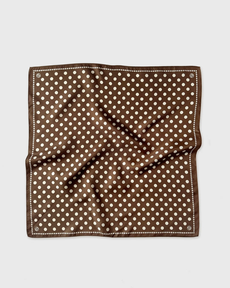 Lescarf Polka Dot Silk Scarf 