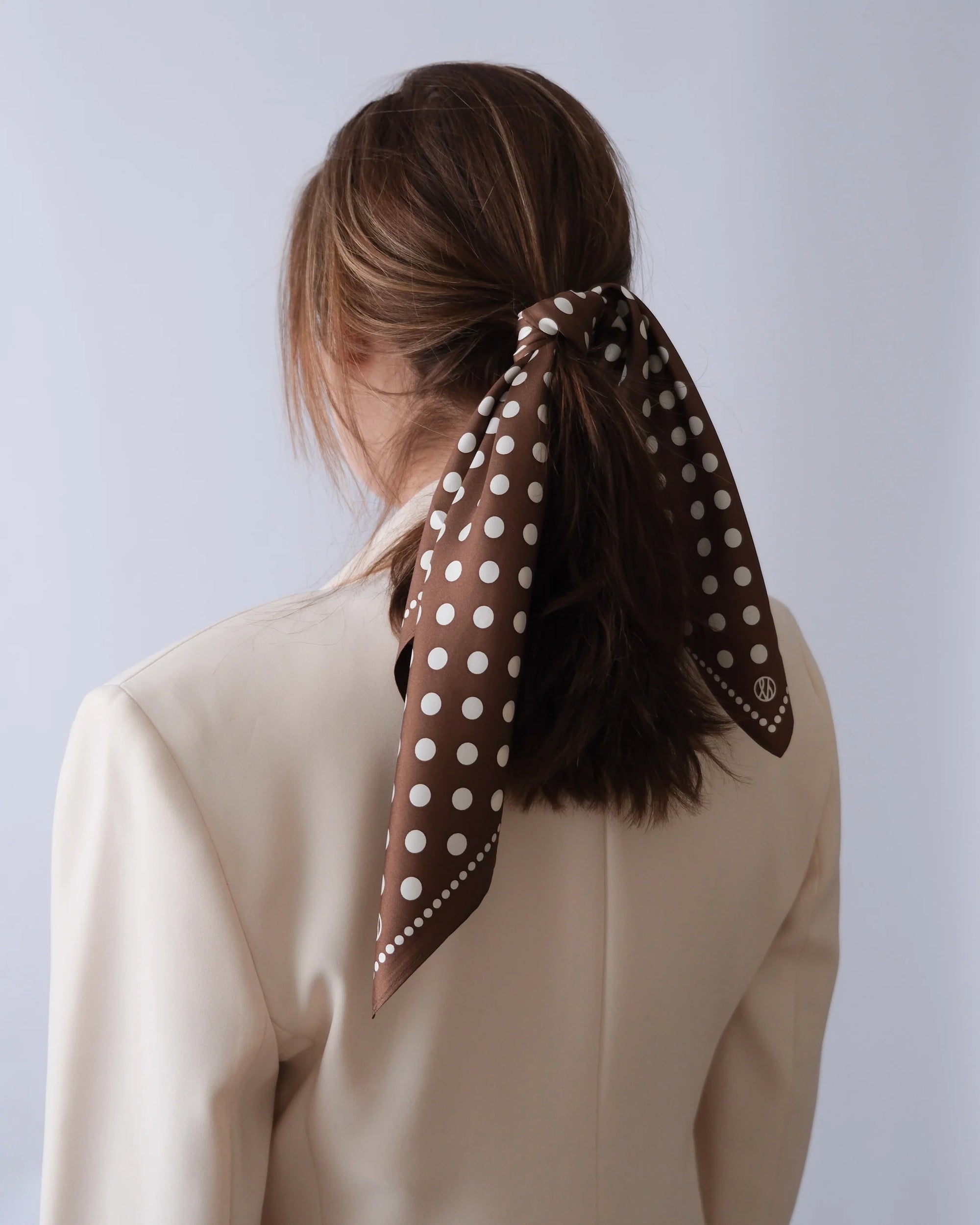 Lescarf Polka Dot Silk Scarf