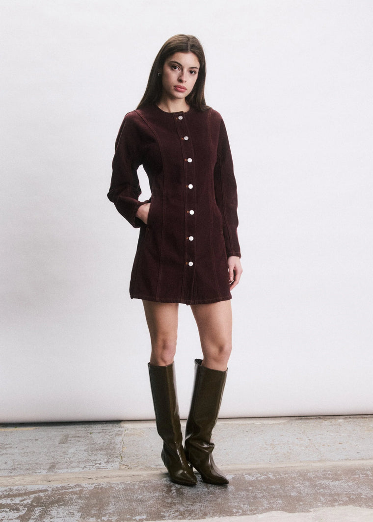 Orso Dress Bordeaux