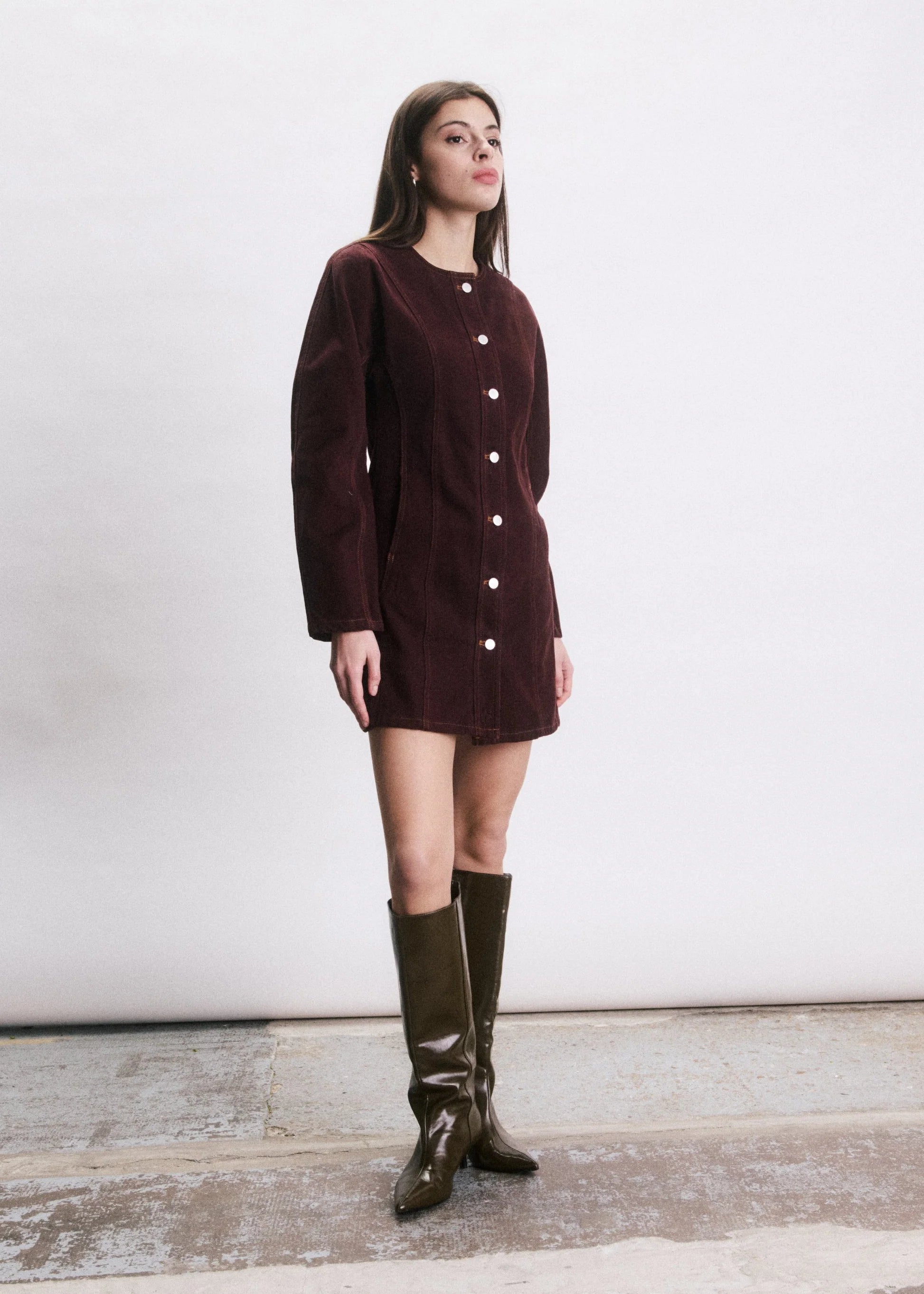 Orso Dress Bordeaux
