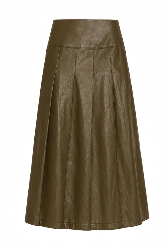 Rowan Faux Leather Skirt