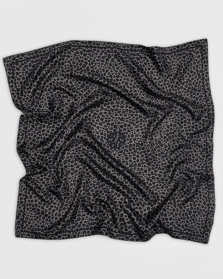 Lescarf Leo Grey Silk Scarf