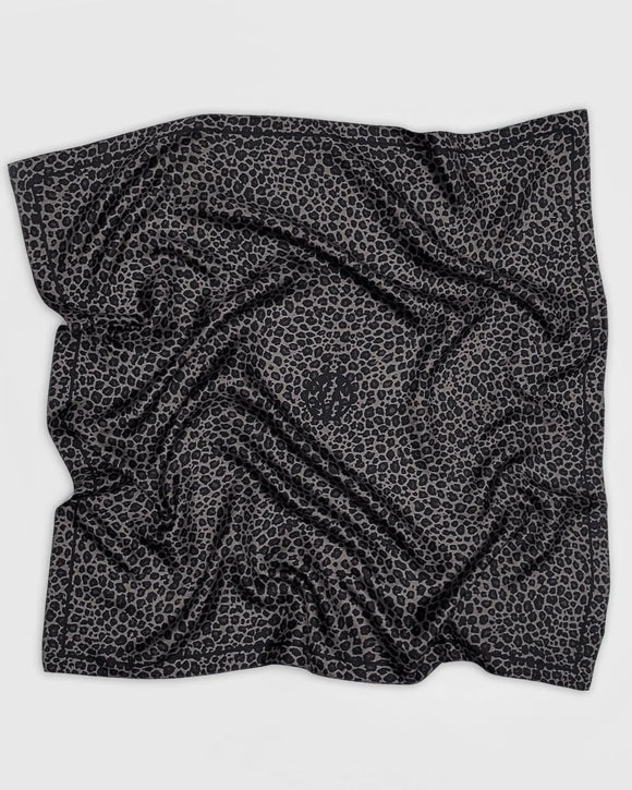 Lescarf Leo Grey Silk Scarf