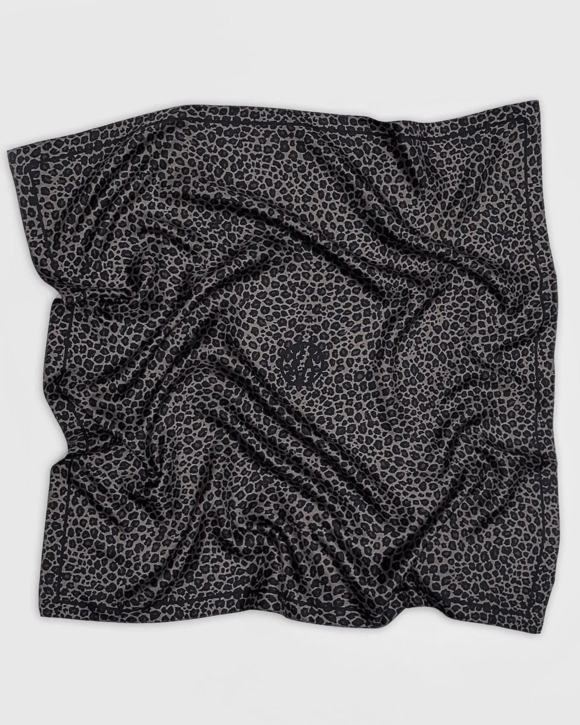 Lescarf Leo Grey Silk Scarf
