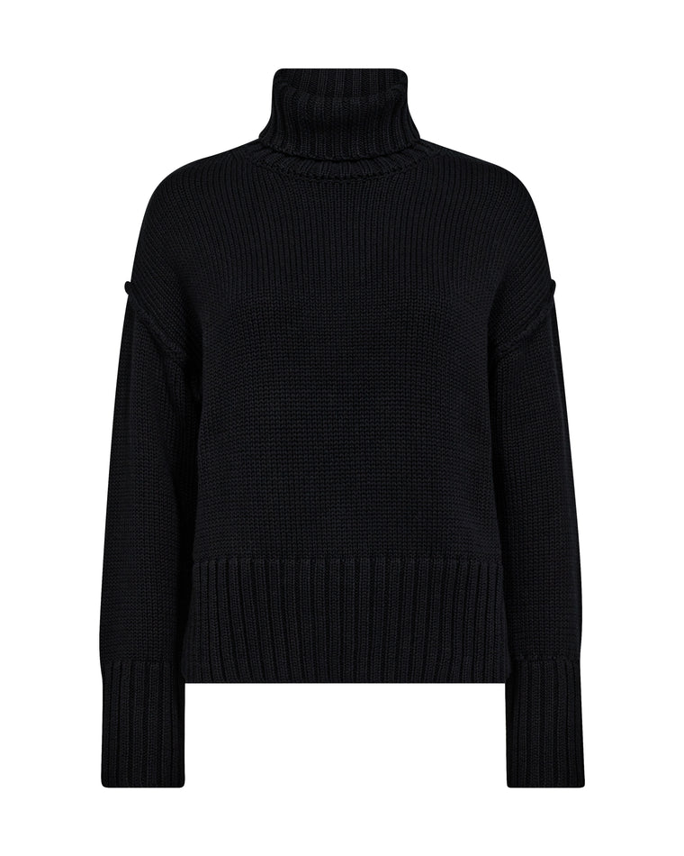 Mos Mosh Rola Bine Rollneck Knit Black