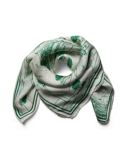 Mos Mosh Tale Scarf Green