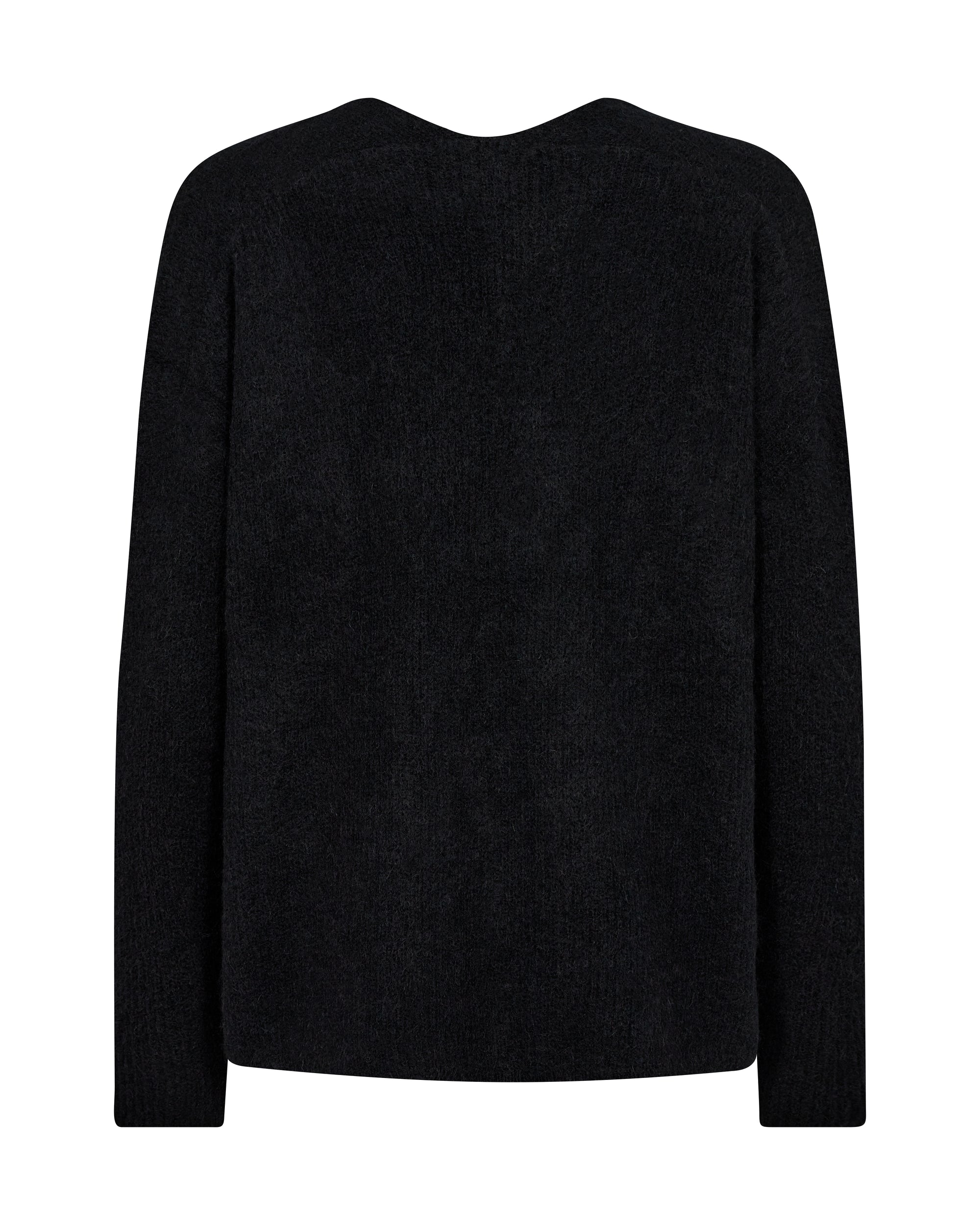 Mos Mosh Thora V-Neck Knit Black