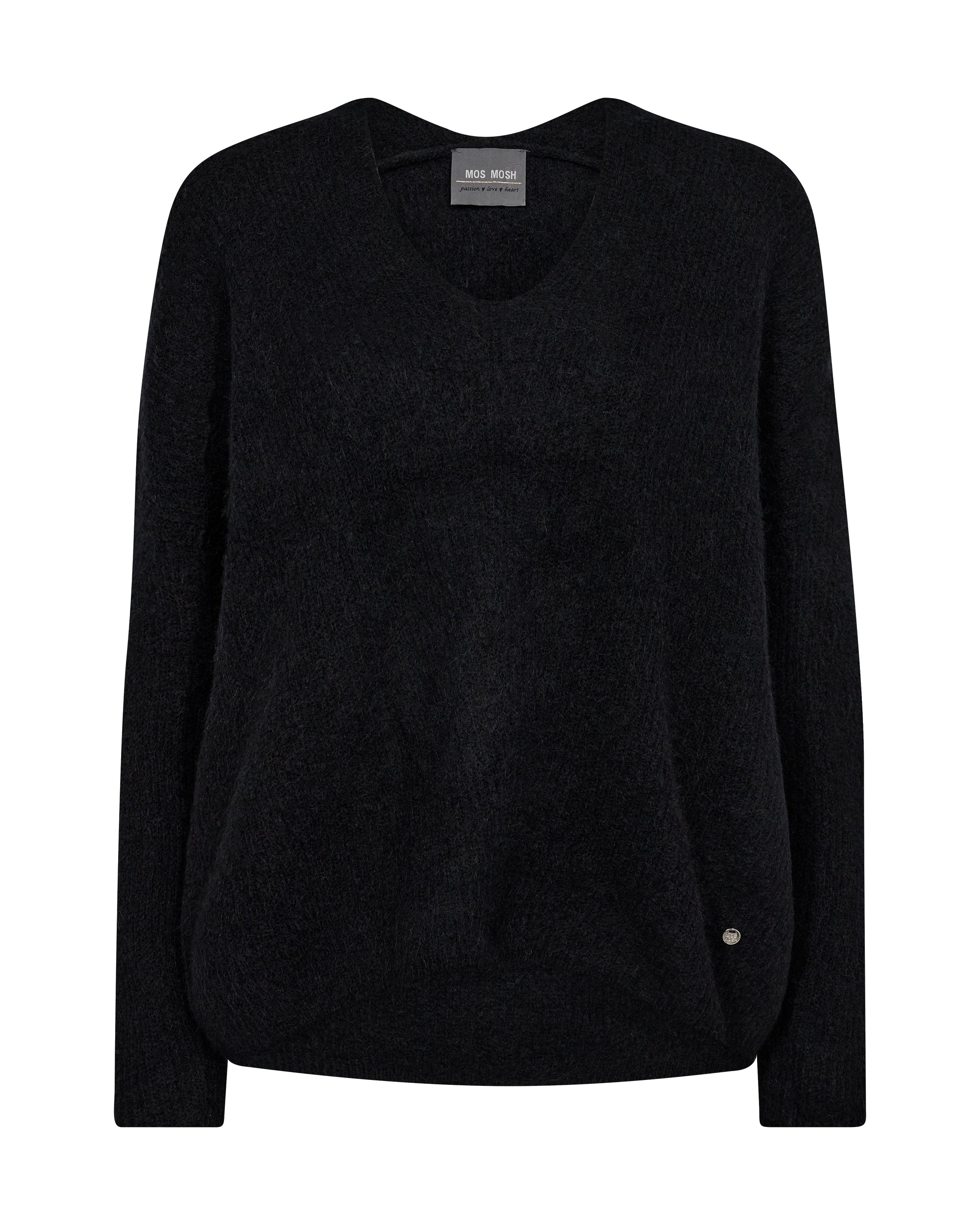 Thora V-Neck Knit Black