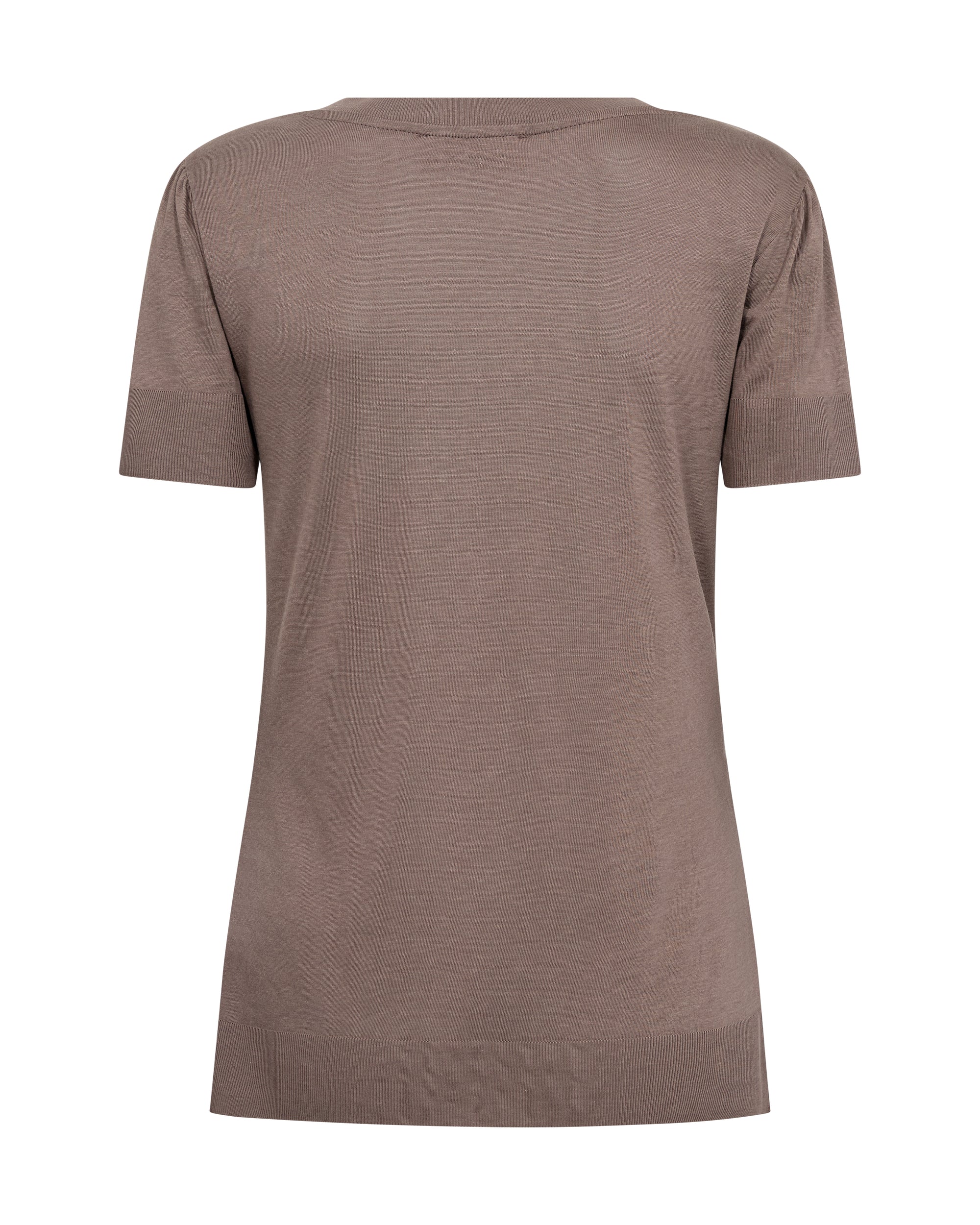 Mos Mosh Sink V-Neck T-shirt Coffee Quartz