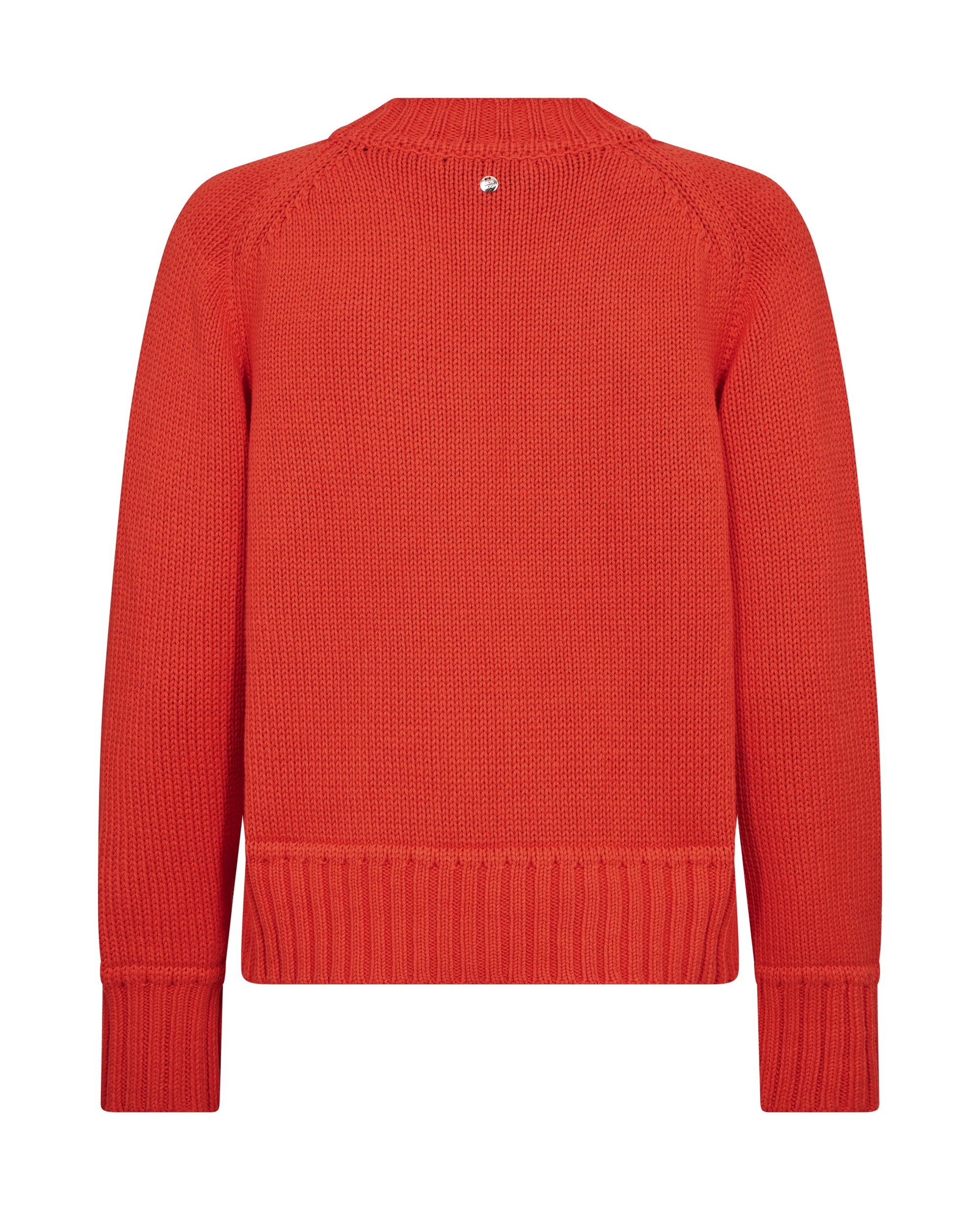 Bine V-Neck Cardigan Spicy Orange