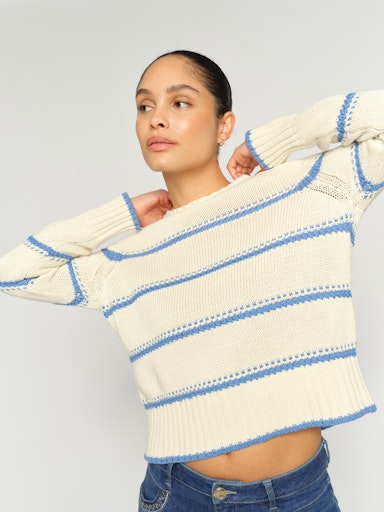 Mos Mosh Rola Bine Stripe Crewneck Knit