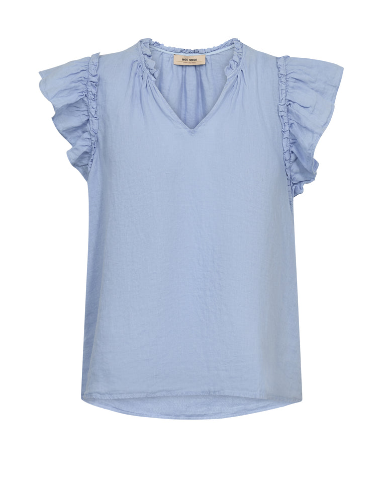 Tea Linen Blouse Blue