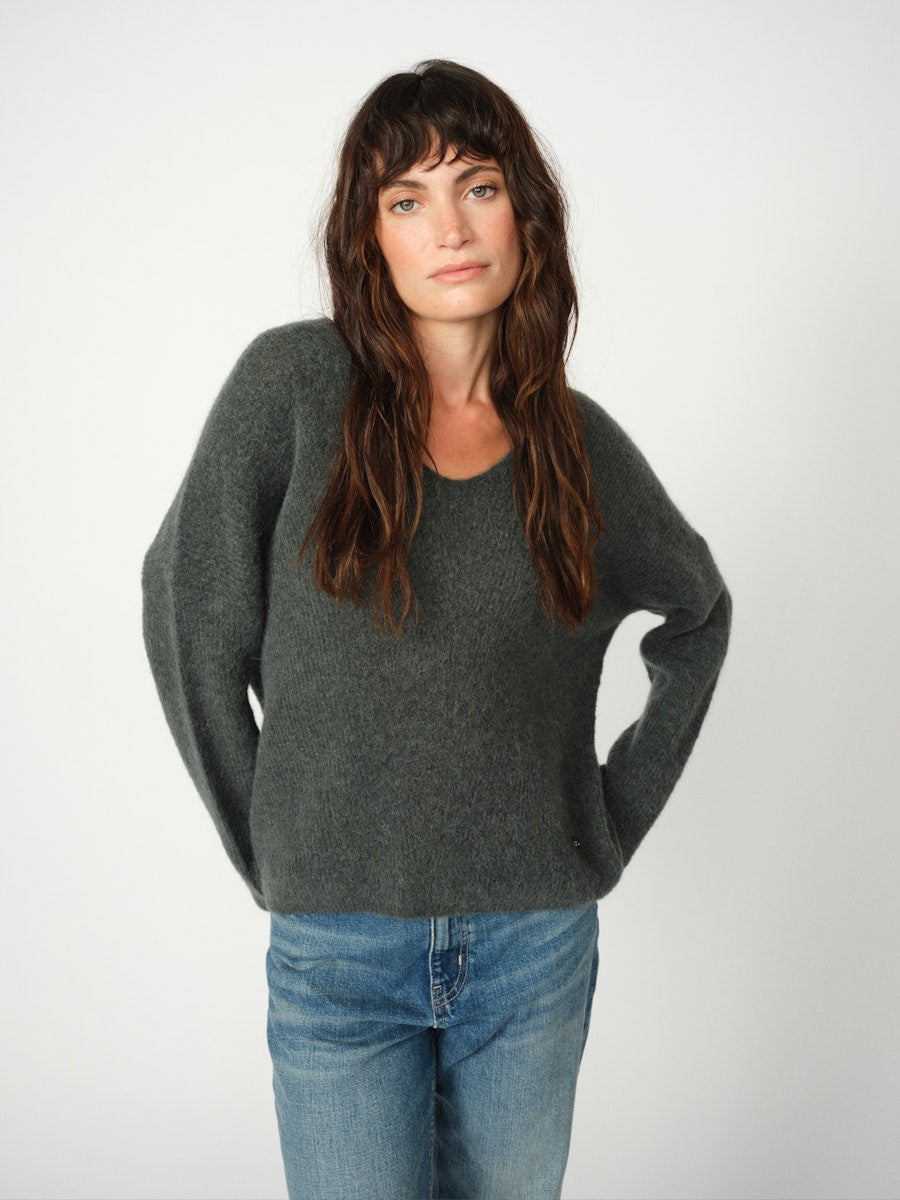 Mos Mosh Thora V-neck Knit Urban Chic