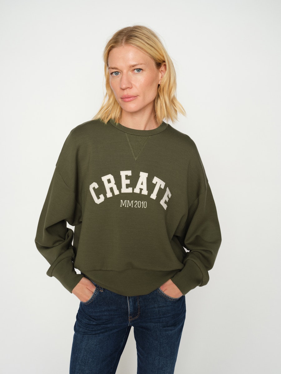Mos Mosh Celli Sweatshirt Olive