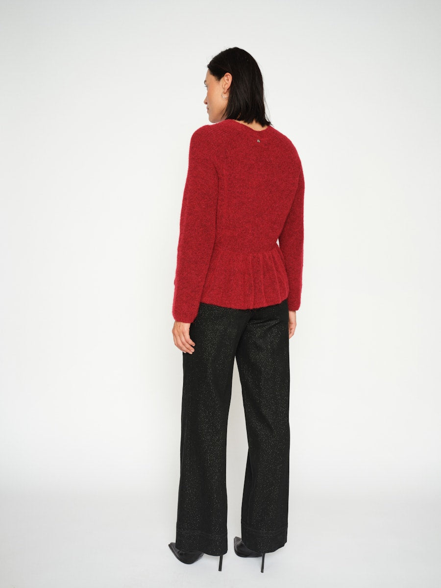 Mos Mosh Thora O-Neck Frill Knit
