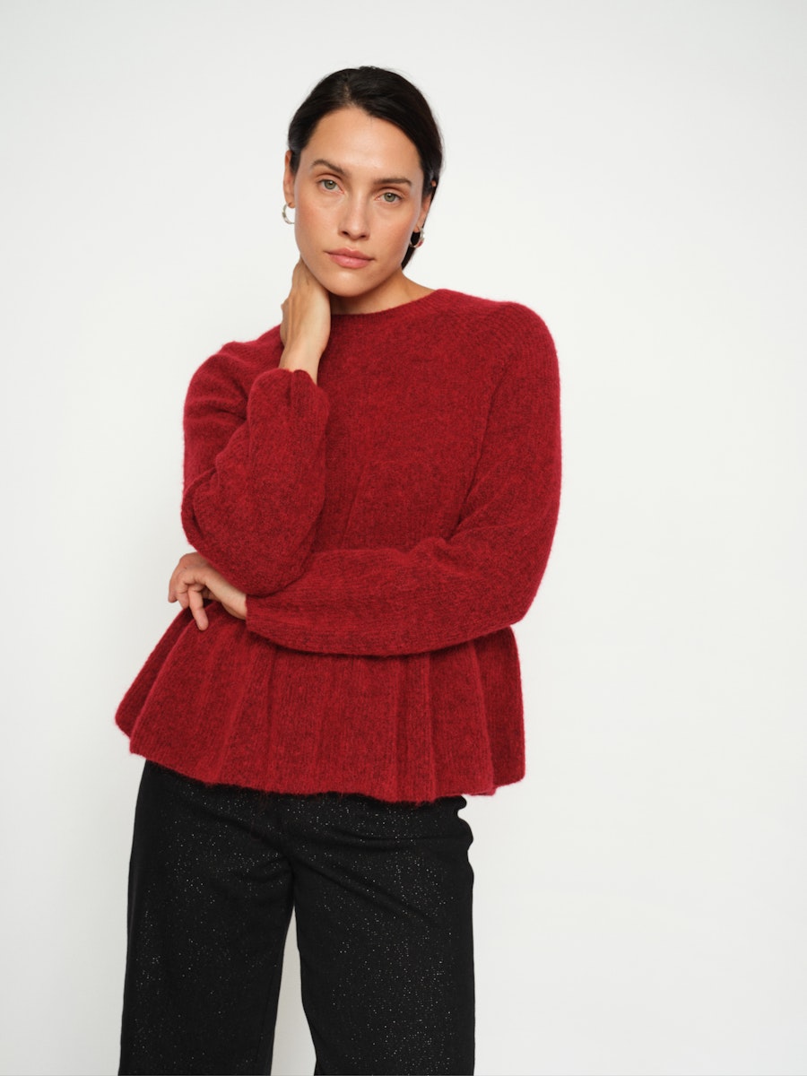 Mos Mosh Thora O-Neck Frill Knit