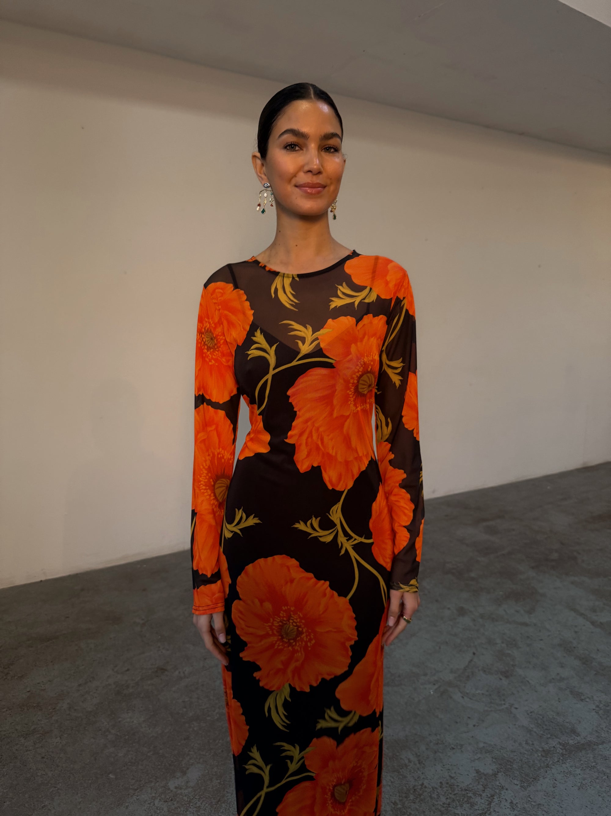 Never Fully Dressed Poppy Mesh Dress