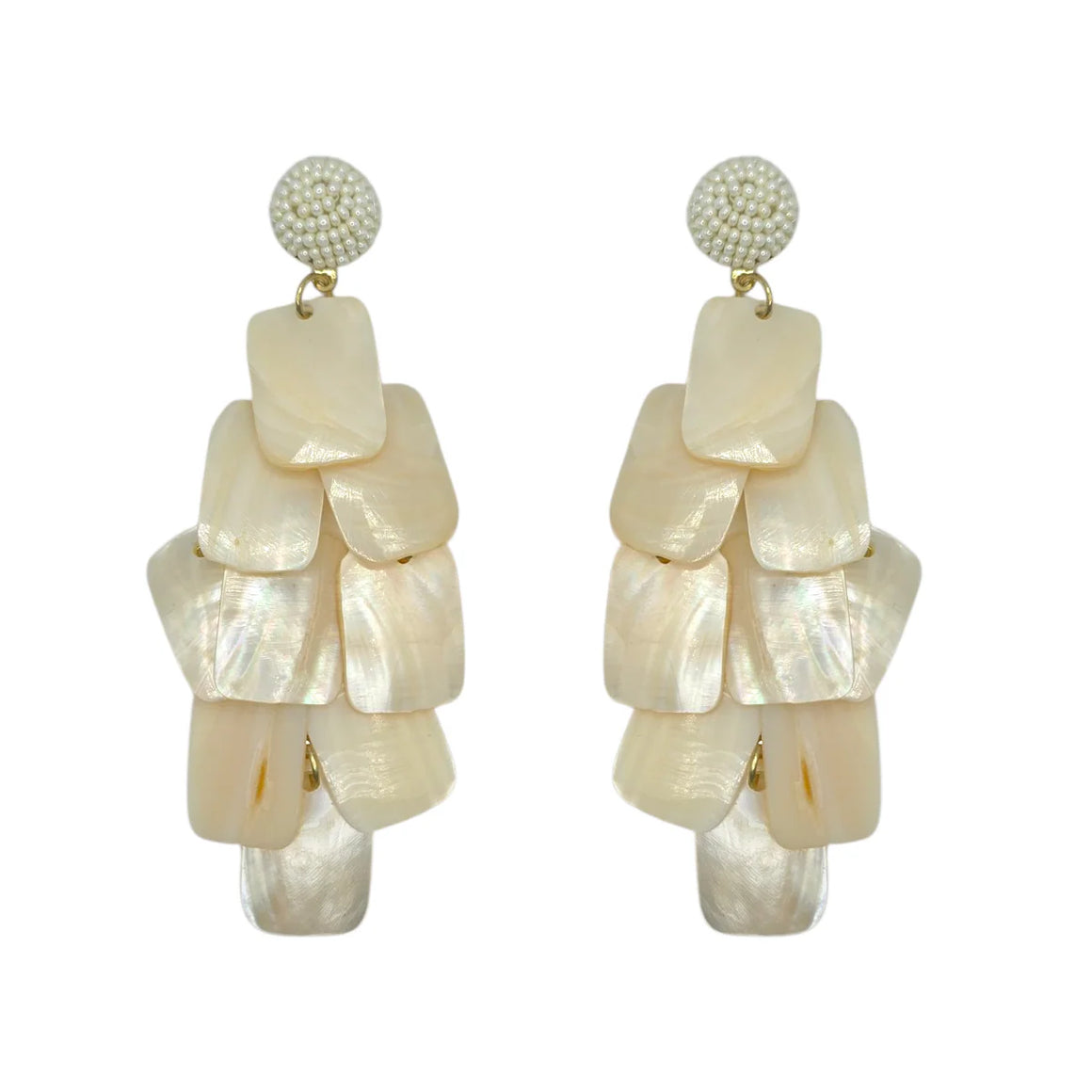 Narratives Mother of Pearl Earrings