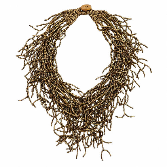Coral Beaded Necklace
