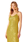 Le Sarte Del Sole Pistacchio Sequin Dress