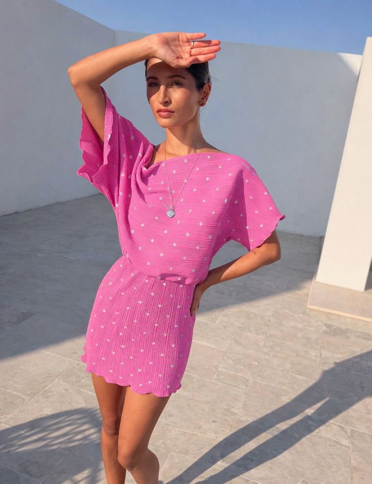 NFD Tilly Pink Mini Dress