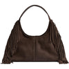 Depeche Suede Shoulder Bag With Fringe