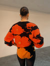 Never Fully Dressed Black Poppy Cardigan