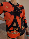 Never Fully Dressed Black Poppy Cardigan