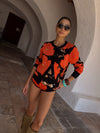 Never Fully Dressed Black Poppy Cardigan