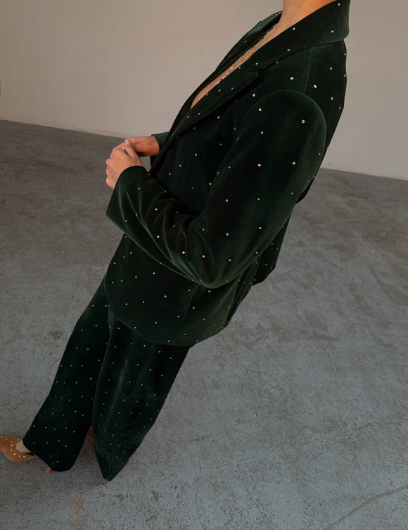 Never Fully Dressed Velvet Blazer